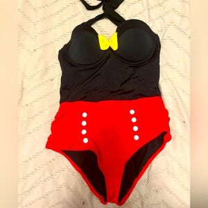 Disney Mickey Mouse one piece bathing suit. Size medium. Never worn.